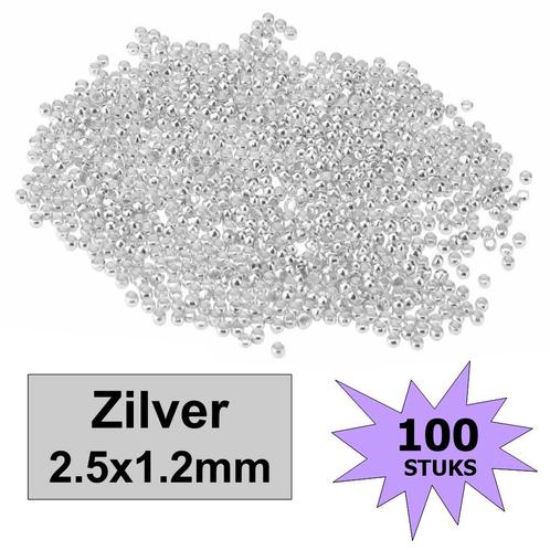 Fako Bijoux® - Knijpkralen - Crimp Beads - Metaal -, Hobby en Vrije tijd, Kralen en Sieraden maken, Verzenden