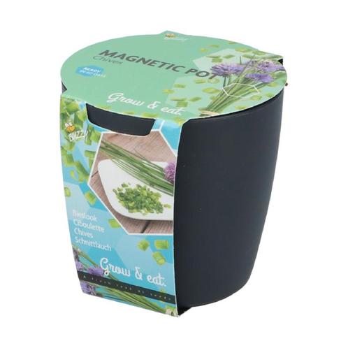 Grow Gift Magneet Potje Kruiden - Bieslook, Tuin en Terras, Kweekspullen, Verzenden