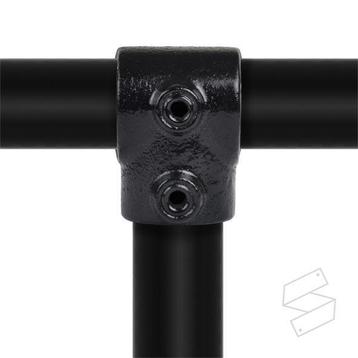 Kort T-stuk type 2 - 21,3mm Steigerbuiskoppeling zwart beschikbaar voor biedingen