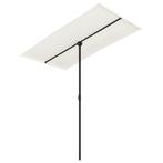 Zandwit Parasol - OP = OP - Tuinaccessoire met Korting!, Verstelbaar, Nieuw, Ophalen of Verzenden, 1 tot 2 meter