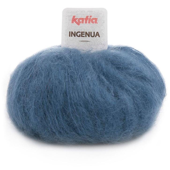 Katia Ingenua - 38 denimblauw - Mohair Garen, Hobby en Vrije tijd, Breien en Haken, Ophalen of Verzenden