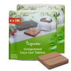 Coco Coir Kokossubstraat Tabletten - 12-pack van 10L zakken,, Verzenden, Mest