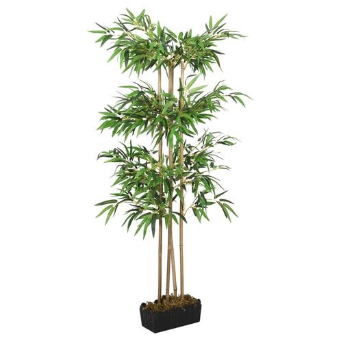 vidaXL Kunstplant bamboe 380 bladeren 80 cm groen, Huis en Inrichting, Woonaccessoires | Kunstplanten en Kunstbloemen, Nieuw, Verzenden