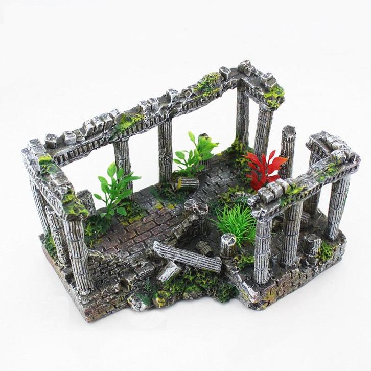Griekse ruïne met pilaren OS-159 - aquarium decoratie, Dieren en Toebehoren, Vissen | Aquaria en Toebehoren, Sierelement, Nieuw