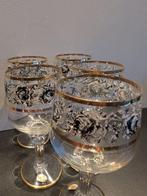 Cristal dArques - Wijnglas (5) - 22 kt goud