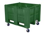 CB3 kunststof palletbox - 1200 x 1000 mm - 4 wielen - groen, Ophalen of Verzenden, Nieuw