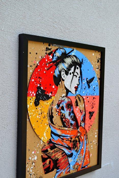 Patrycja Mroczkowska - Rebel Geisha 3D Pop Art, Antiek en Kunst, Kunst | Designobjecten