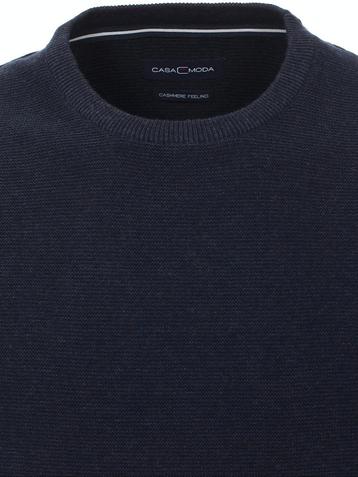 Casa Moda Trui Met Cashmere Ronde Hals Blauw 403480600-105 beschikbaar voor biedingen