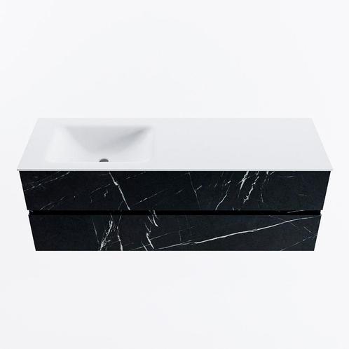 MONDIAZ VICA 140cm badmeubel onderkast Marquina 2 lades., Doe-het-zelf en Verbouw, Sanitair, Bad, Nieuw, Ophalen of Verzenden