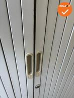 Roldeurkast - B Keuze - 135x120x47cm - Witgrijs met witgrijz, Werkplek, Ophalen of Verzenden, Gebruikt, Kast