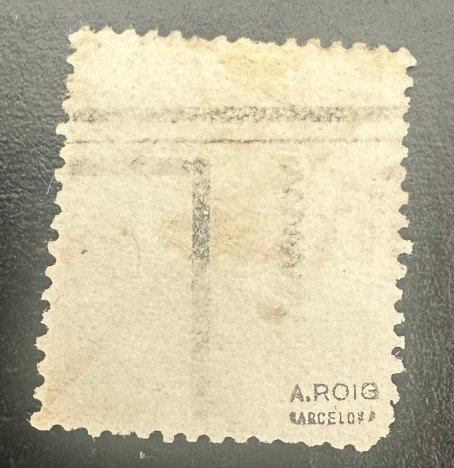 Spanje 1872 - Alfons XII. 4 geelbruine pesetas. Markies, Postzegels en Munten, Postzegels | Europa | Spanje