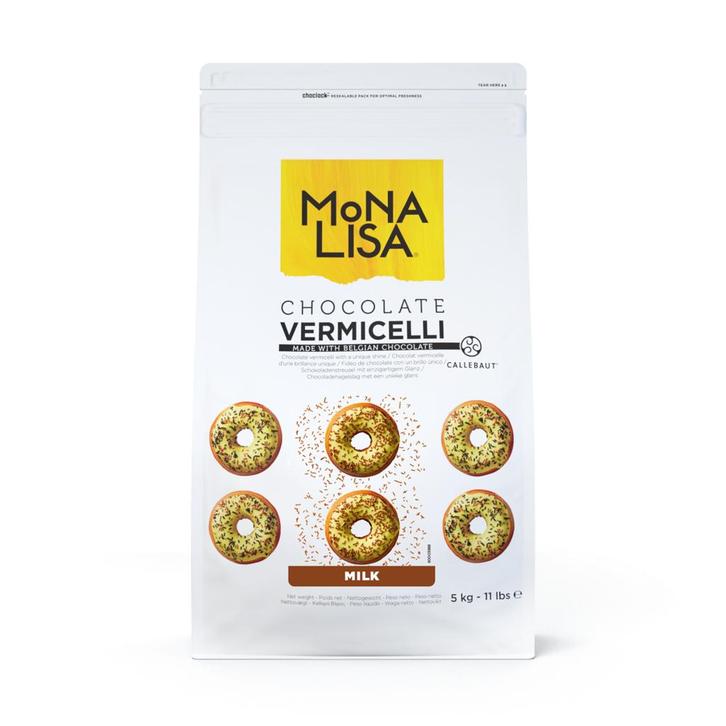 Callebaut Chocolade Vermicelli Melk 5kg, Hobby en Vrije tijd, Taarten en Cupcakes maken, Nieuw, Verzenden