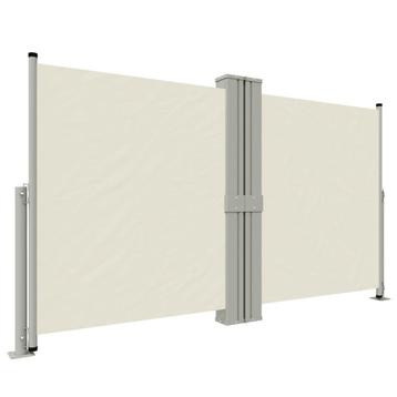 Creme Windscherm - 12m Breed - Retourdeal - 40% eraf! beschikbaar voor biedingen