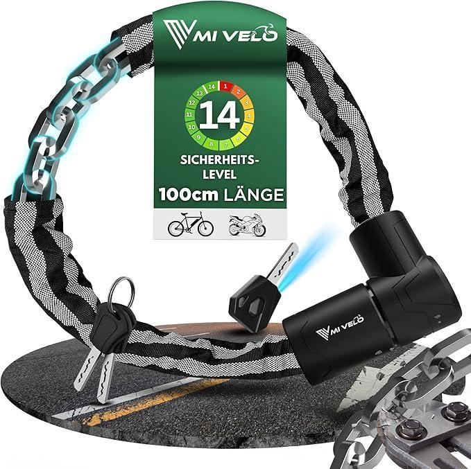 2dekans | MIVELO Kettingslot – 10 mm Gehard Staal & Nylon, Motoren, Accessoires | Sloten, Zo goed als nieuw, Ophalen of Verzenden