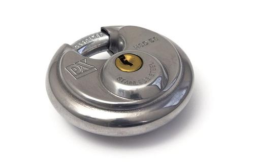 Discusslot RVS - 50 Mm - Padlock - Inc. 2 Sleutels - DX, Motoren, Accessoires | Sloten, Nieuw, Ophalen of Verzenden