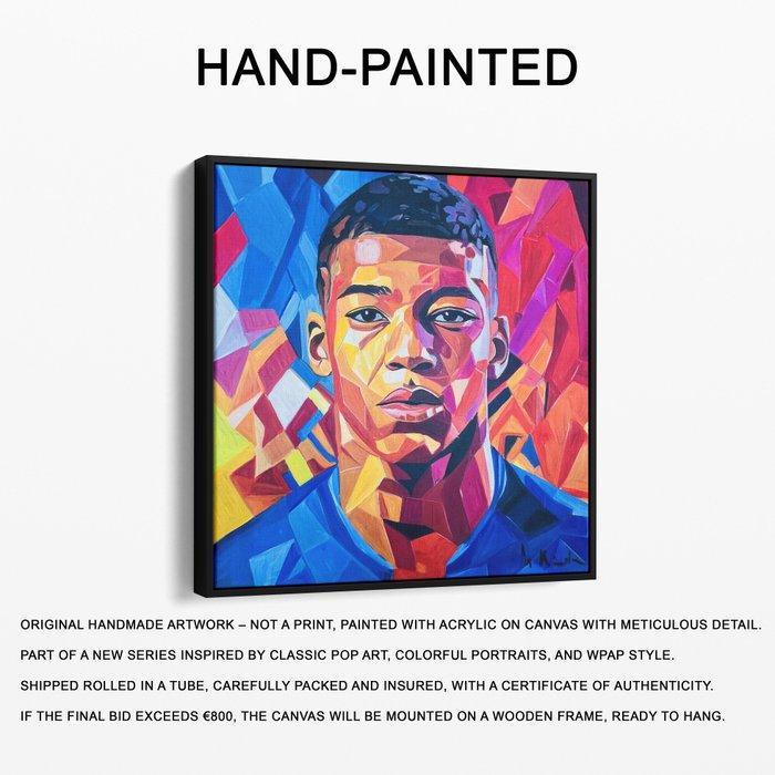 DR HIDE - (100% Hand-painted) Mbappé 2029, Antiek en Kunst, Kunst | Schilderijen | Modern