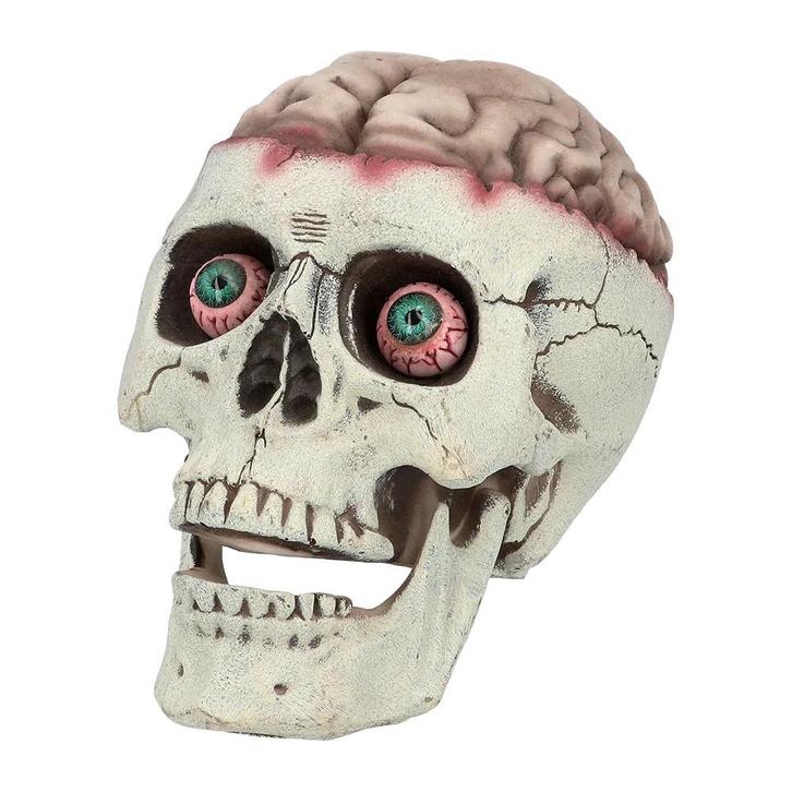 Halloween Schedel 18cm, Hobby en Vrije tijd, Feestartikelen, Nieuw, Verzenden