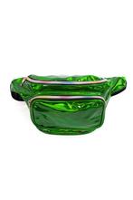 Groene Holografische Heuptas Fanny Pack Drie Vakken Zwarte B, Ophalen of Verzenden, Nieuw, Overige kleuren, Overige typen