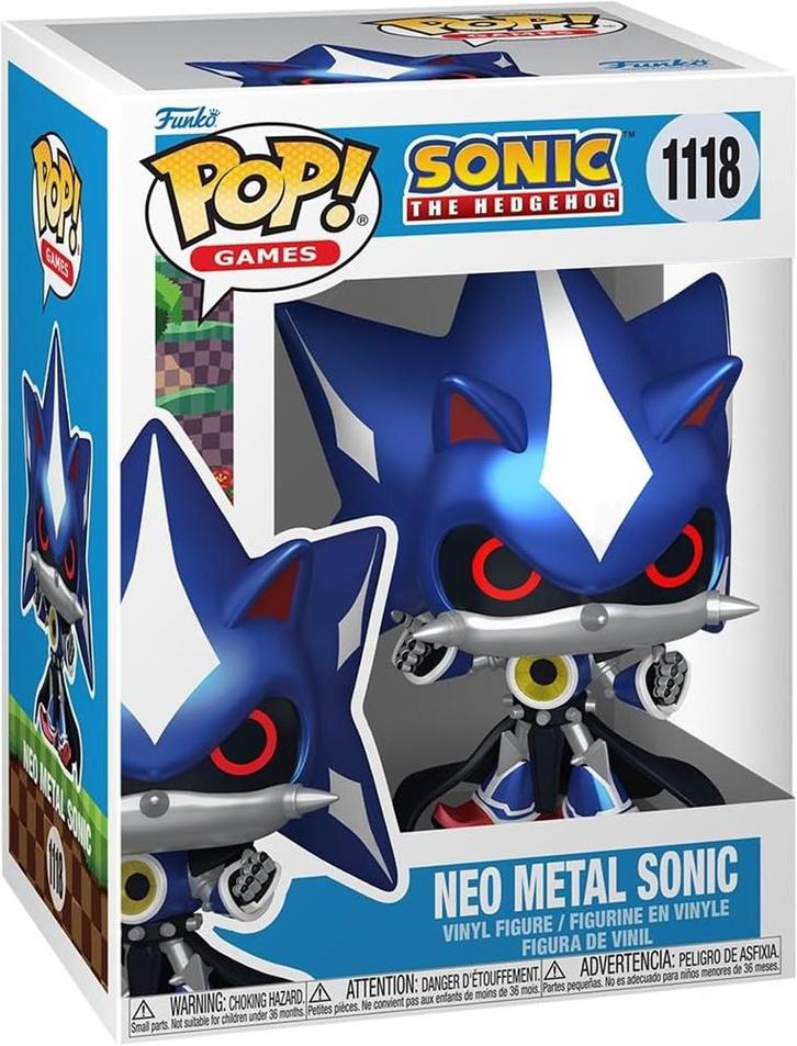 Funko Pop! - Sonic the Hedgehog - Neo Metal Sonic (Metallic), Verzamelen, Poppetjes en Figuurtjes, Nieuw, Verzenden