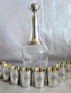 Louis Coignet - Drankservies (9) - .950 zilver - Geen, Antiek en Kunst