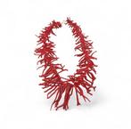 Koraal - Zilver - Halsketting - ambachtelijke productie, Antiek en Kunst