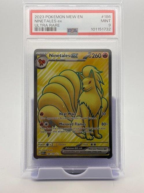 Pokémon - 1 Graded card - Mew english - Ninetales ex - PSA 9, Hobby en Vrije tijd, Verzamelkaartspellen | Pokémon