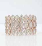 Tennis armband - 14 karaat Roségoud - 16.99ct. tw. Diamant