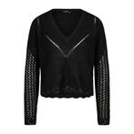 Marc Aurel • zwarte opengewerkte trui • 36, Marc Aurel, Verzenden, Zwart, Nieuw