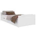 Wit Bedframe 90x200 met Lades - Retourdeal voor Jou!, Huis en Inrichting, Slaapkamer | Bedden, 90 cm, Eenpersoons, Wit, Nieuw