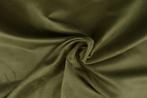 10 meter suedine stof - Groengrijs - 150cm breed, Overige kleuren, 120 cm of meer, Ophalen of Verzenden, Polyester