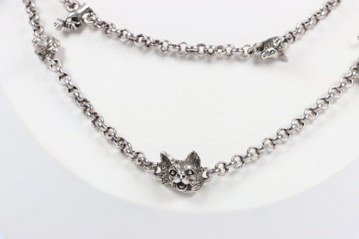 Zonder Minimumprijs - Halsketting Zilver - dieren, paard,, Sieraden, Tassen en Uiterlijk, Kettingen