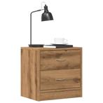 vidaXL Nachtkastjes 2 st 40x30x40 cm bewerkt hout artisanaal, Minder dan 45 cm, Verzenden, Nieuw, Minder dan 55 cm