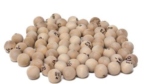 Lotto kien ballen 90 stuks hout (25 mm) | Engelhart -, Hobby en Vrije tijd, Gezelschapsspellen | Bordspellen, Nieuw, Verzenden
