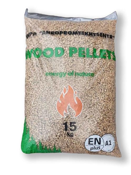 Eco Pine houtpellets zak 15kg, Tuin en Terras, Haardhout, Blokken, Minder dan 3 m³, Overige houtsoorten, Ophalen of Verzenden