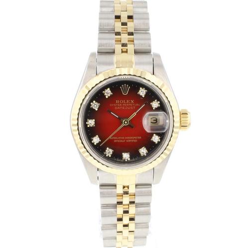Rolex Lady-Datejust 26 69173 uit 1995, Sieraden, Tassen en Uiterlijk, Horloges | Dames, Polshorloge, Gebruikt, Rolex, Verzenden