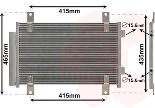 LUCHTCONDENSATOR VOOR CITROEN JUMPER 244 2002-2006, Auto-onderdelen, Airco en Verwarming, Nieuw, Ophalen of Verzenden