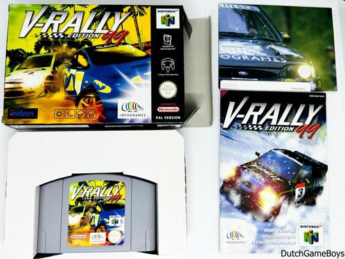 Nintendo 64 / N64 - V-Rally - 99 Edition + Poster - EUR, Spelcomputers en Games, Games | Nintendo 64, Gebruikt, Verzenden