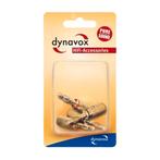 Dynavox Audio Banaanstekker - 4 stuks - Rood/Zwart, Verzenden, Nieuw
