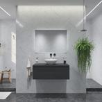 Badkamermeubelset Gliss Eros 90 cm Zwart Eiken Met Waskom, Ophalen of Verzenden, Nieuw, Bad
