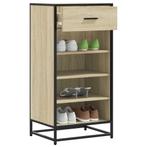 vidaXL Schoenenrek 48x38x97,5 cm bewerkt hout sonoma, Verzenden, Nieuw