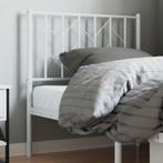 vidaXL Hoofdbord 80 cm metaal wit, Verzenden, Nieuw, Wit, Metaal