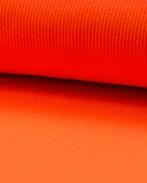 Neon rib boordstof oranje, Hobby en Vrije tijd, Stoffen en Lappen, Nieuw, Oranje