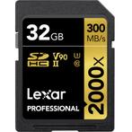 Lexar SDXC Professional UHS-II 2000x 32GB, Audio, Tv en Foto, Fotografie | Geheugenkaarten, Nieuw, Overige merken, Overige typen