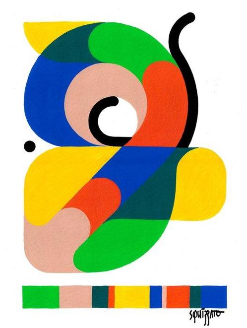 Antony Squizzato - Vectrex, Antiek en Kunst, Kunst | Schilderijen | Modern