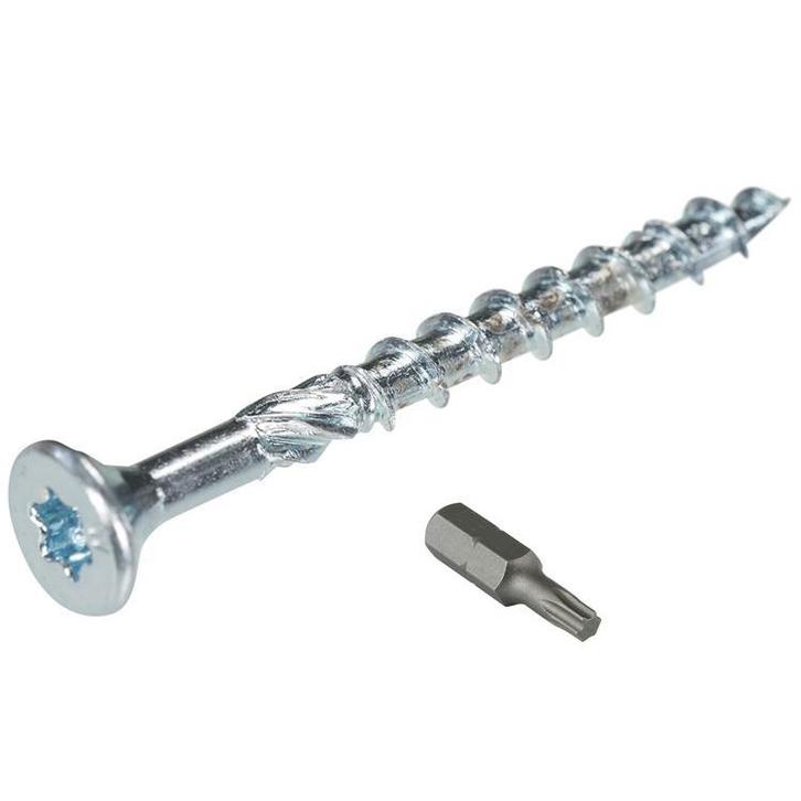 Woodies schroeven 4,0 x 50 torx 200 stuks incl. bitje, Doe-het-zelf en Verbouw, IJzerwaren en Bevestigingsmiddelen, Nieuw, Ophalen of Verzenden