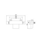 Badmengkraan Vierkant Met Waterval Chroom, Doe-het-zelf en Verbouw, Sanitair, Ophalen of Verzenden, Nieuw