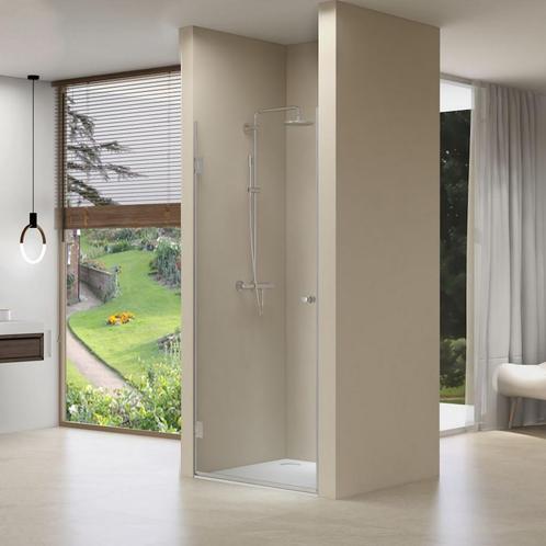 Nisdeur Van Rijn Draaideur 8 mm Met Vaste Wand 97x200 cm, Doe-het-zelf en Verbouw, Sanitair, Douche, Nieuw, Chroom, Ophalen of Verzenden
