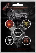 Venom Button Black Metal 5-pack officiële merchandise, Verzamelen, Ophalen of Verzenden, Nieuw, Gebruiksvoorwerp