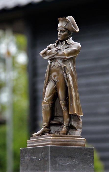sculptuur, napoleon stateu - 31 cm - Brons, Marmer, Antiek en Kunst, Kunst | Designobjecten