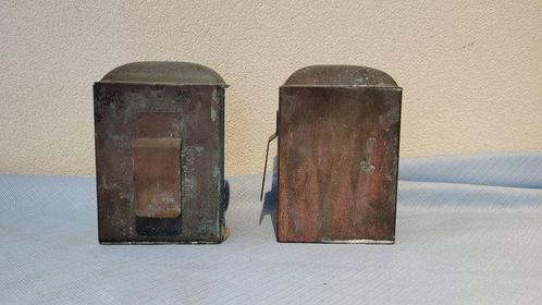 Port lamp, Starboard lamp (2) - side light - Rood Koper, Antiek en Kunst, Curiosa en Brocante